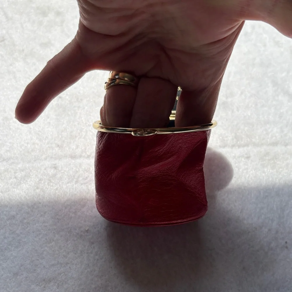 Vintage Dior Red and Gold Women's Jewelry Storage bag - Picture 12 of 16